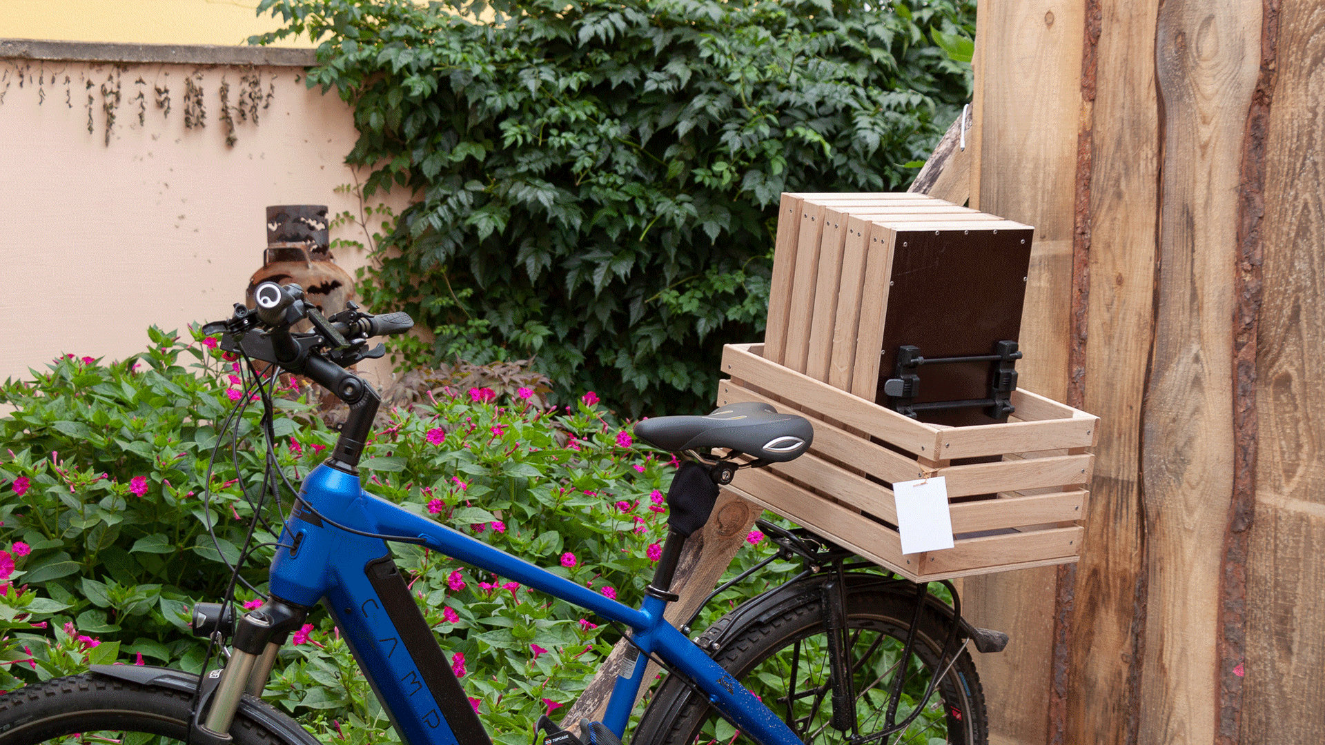 Holzsache Fahrradkiste Outdoor Garten